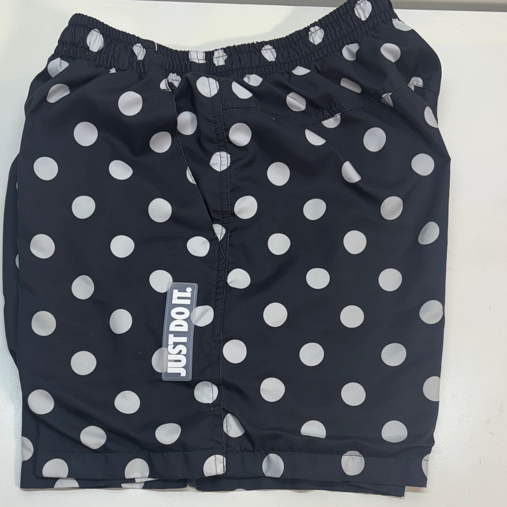 Nike Black and White Polka Dot Athletic Shorts
